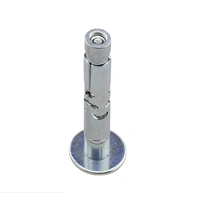 M16 M20 ASTM A325 A307 GR2 GR5 Acier au carbone galvanisé Revêtement zingué bleu Douille à tête hexagonale Boulon d'ancrage