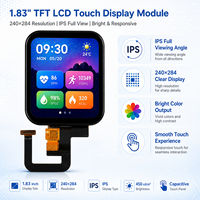 Módulo LCD TFT de 1.83 Pulgadas, Pantalla IPS de Vista Completa 240x284, Servicio Personalizado OEM/ODM, Controlador IC GC9307C SPI de 4 Líneas, Escáner Portátil