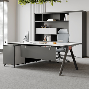 Giá Tốt Nhất Sang Trọng Hiện Đại L Hình Dạng Bằng Gỗ Quản Lý Văn Phòng Bảng Tổng Giám Đốc Bảng Thiết Kế - Product Image 5