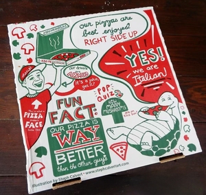 Scatole per Pizza con Manico, Laminazione Opaca e Rivestimento UV, Riciclabili e Personalizzabili per Facile Asporto e Comodità del Cliente - Product Image 3