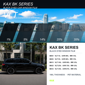 Película para Ventanas KAX FILM 1PLY PET, Color Negro Carbón, 20% de Rechazo de Luz Visible, 97% de Protección UV, 60" X 100 Pies, <span class=keywords><strong>Intersolar</strong></span> SR, 3 Años de Garantía - Product Image 3