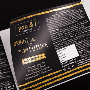 ขวดเครื่องสำอางไวนิลกระดาษบรรจุภัณฑ์ฉลากบรรจุภัณฑ์โลโก้ตามมารยาท - Product Image 4