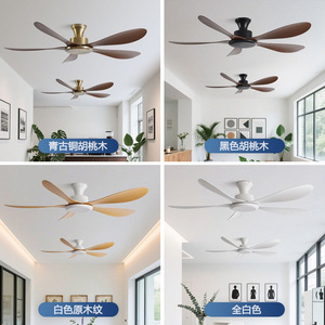 <b>Ceiling</b> <b>Fan</b> 52 In Dc Motor Quiet Design For Living Room Low <b>Ceiling</b> Mount Without Light - Product Image 4
