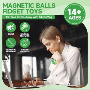 Producto en Tendencia C1 2026: Spinner Magnético de Silicona - Nuevo Juguete Antiestrés para Aliviar el Estrés y la Ansiedad en Personas con Autismo - Product Image 4