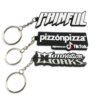 Porte-clés en plastique promotionnels Logo personnalisé Porte-clés en silicone personnalisé Joli porte-clés en caoutchouc pas cher