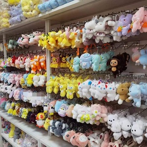 Sỉ buôn thú nhồi bông mini móc khóa hình thỏ 4 inch 10-15cm, đồ chơi nhồi bông anime bán sỉ cho máy gắp thú - Product Image 1