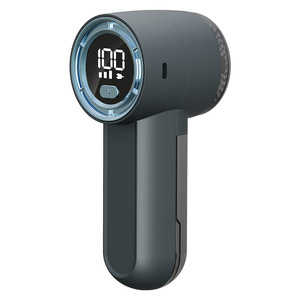 Portable Electric Hair Remover Rechargeable Digital Display For Clothes Gray - Product Image 1