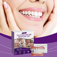 Kit de prothèses dentaires en silicone à succès pour un sourire parfait et confiant, avec placage blanchissant