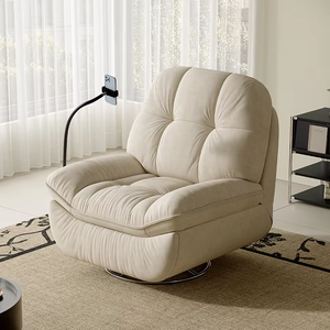 Canapé <span class=keywords><strong>inclinable</strong></span> électrique en tissu, pivotant à 360°, relaxant, pour salon moderne, vente en gros directe usine - Product Image 3