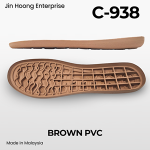 Chaussons légers et durables pour femmes Jin Hoong, antidérapants, en PVC, semelle extérieure marron C-938, résistants à l'eau - Product Image 2