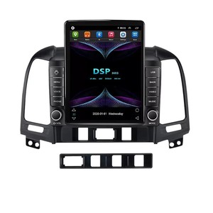 Style <span class=keywords><strong>Tesla</strong></span> pour Hyundai Santa Fe 2006-2012 Autoradio Carplay DSP BT Stéréo de voiture RDS 4G Système audio de voiture Électronique automobile - Product Image 6