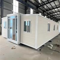 Casa Container Espandibile con 3 Camere da Letto, Casa Prefabbricata di Lusso in Container da 40 Piedi