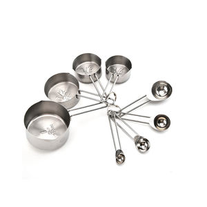 Smidgen-cuchara sólida <span class=keywords><strong>de</strong></span> metal y acero inoxidable colgante, latón, cobre, oro rosa, <span class=keywords><strong>tazas</strong></span> y cucharas <span class=keywords><strong>de</strong></span> medición estrechas redondas - Product Image 4