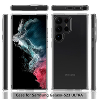 Coque rigide de protection pour téléphone portable, étui transparent pour Samsung Galaxy S23 Ultra Plus