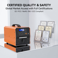 Estaciones de Energía Portátiles de 1500w, Generador Portátil, Estación de Energía Solar, Bancos de Energía Portátiles de 10000mah, Banco de Energía para Ordenador Portátil