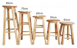Siège en bois de style simple tabouret de bar de restaurant chaise haute chaise de bar à café chaise de salle à manger pour bar à café - Product Image 6