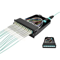 Boîtier de montage en rack universel haute densité MTP MPO Cassette MPO vers LC Panneau de brassage 4 ports 1U 19 pouces 24F 36F 48F 72F 96F 144F