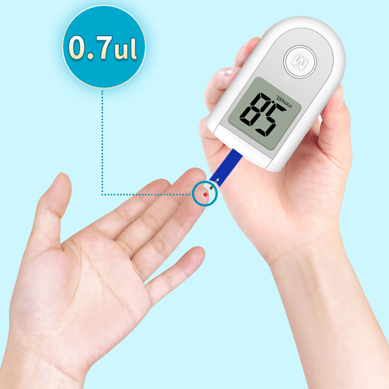 Portable Smart Glucometer With Test Strips