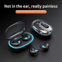 Écouteurs intra-auriculaires sans fil X55 TWS avec affichage LED, microphone, étanchéité IPX-7 et son stéréo