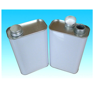 500 ml carré boîtes métalliques, huile moteur, boîte de conserve rectangulaire pour huile