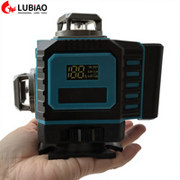 Niveau laser portable de haute précision 12/16 lignes pour l'extérieur et l'intérieur avec télécommande, étanche et antichoc