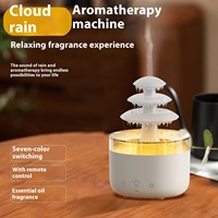 Hxtc88 cadeau trois couches goutte de pluie pluie nuage eau goutte à goutte bureau champignon humidificateur huile essentielle pluie nuage arôme diffuseur