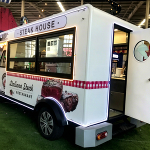 ZOWN Ice Cream Electric Food Truck Freezer Fully Equipped Stainless Steel Mobile Catering <b>Trailer</b> for Dessert Shops Festivals - Product Image 1