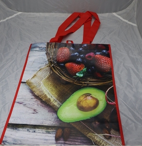 Custom Eco-Friendly Recyclable Full-Color Laminated Non Woven Tote Bag Promotional Shopping <b>Handbags</b> - Product Image 3