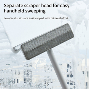 Taşınabilir Dayanıklı Çevre Dostu Plastik Paslanmaz Çelik Cam Temizleyici Yeni Tasarım Teleskopik Uzun Saplı Çift Kullanımlı Silecek - Product Image 4