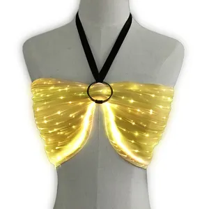 glow in the dark luminous bra party light up bra and shorts led costume exotic dance clothes stripper outfits