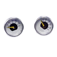 Offre Spéciale Manomètre de Pression d'Air Miniature AIRMEGA en Laiton, Diamètre 25mm, Haute Précision 0.01, pour Compresseur d'Air Manuel PCP MPA