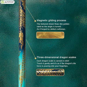 <span class=keywords><strong>Raquette</strong></span> de <span class=keywords><strong>badminton</strong></span> ALP QY2.0 en fibre de carbone 4U G5 Max 35lbs 3D Dragon Design Scales Attack Types Players Racquest for Sports - Product Image 4