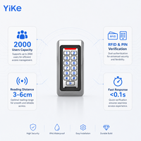 125KHz EM4100 RFID Proximity Kart Metal Kapı Erişim Denetleyicisi Şifre Tuş Takımı WG26 Çıkış Ayarlanabilir Zamanlayıcı Özel Toptan Satış