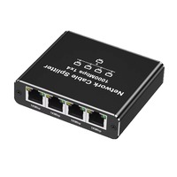 Adaptador Ethernet de Alta Velocidad 1000Mbps, Divisor de Internet RJ45 1 a 2/3/4, Switch Gigabit Cat 6 para Laptop, PC, TV Box, Router