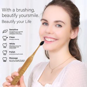 Cepillo de Dientes Eléctrico Giratorio Ecológico Biodegradable de Alta Calidad con Mango, Cepillo de Dientes Eléctrico Recargable - Product Image 5