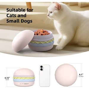 Tazón para Perros Superdesign Hamburger de 6.1 Pulgadas Apilable para Gatos y Perros Pequeños con Tapa - Product Image 1