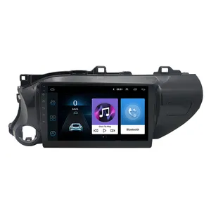 נגן מולטימדיה לרכב אנדרואיד עבור טויוטה Hilux 2015-2018 שמאל רכב רדיו dvd נגן 10 אינץ ניווט gps