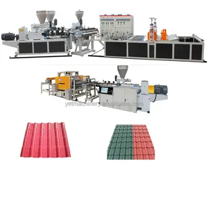 Factory Price Plastic PVC ASA Hollow Wave Color Roof Roofing Tile Board Sheet Extruder Making Machine