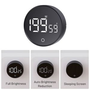 Multifunctional Silent Full-screen LED Display Rotating Kitchen <b>Timer</b> Desktop Study <b>Timer</b> - Product Image 5