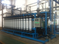 Système de Traitement d'Eau par Ultrafiltration (UF) sur Châssis, Contrôlé par PLC, avec Pompe et Moteur, Dosage et Recyclage, 25T/H, Garantie 1 An