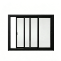 Ventanas Corredizas de Aluminio Delgadas de Alta Apariencia, Ultrafinas, con Doble Acristalamiento, Minimalistas, para Uso en Cocina, Casa o Villa