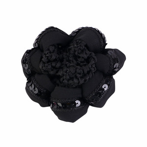 HZO-22034 Filet à cheveux scintillant <span class=keywords><strong>fait</strong></span> <span class=keywords><strong>main</strong></span> pour femme, style danseuse de ballet, avec fleur - Product Image 4