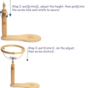 Soporte de <span class=keywords><strong>Bordado</strong></span> de Madera Multifuncional Ajustable al por Mayor para Escritorio, Marco de <span class=keywords><strong>Bordado</strong></span> de Punto de Cruz - Product Image 5