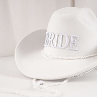 Sombreros de Vaquero Blancos Brillantes para Despedida de Soltera, Fiesta de Novia, Venta al Por Mayor