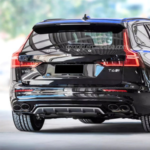 ชุดแต่ง S60 V60 สปอยเลอร์กันชนหลัง V60 ดิฟฟิวเซอร์หลัง ปลายท่อไอเสียแบบสี่ - Product Image 6