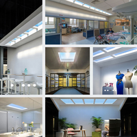 Panneau lumineux LED moderne commercial, base en acrylique, effet ciel bleu, lumière artificielle pour hôtel, bureau, indice de protection IP54