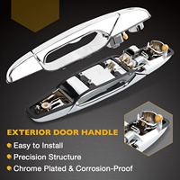 Poignée de porte extérieure chromée avant gauche côté conducteur pour Chevrolet Silverado Suburban Tahoe Avalanche GMC 2007-2013 20828258 22738721