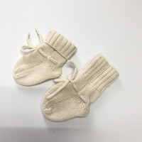 Chaussettes pour bébé nouveau-né Chaussettes pour bébé en cachemire pur de luxe tricotées personnalisées pour l'hiver