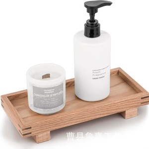 Solid Wood Storage <b>Tray</b> Rectangle Multifunction Desktop Organizer For <b>Perfume</b> Bottle Washbasin Plant Stand - Product Image 1