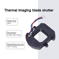 Obturateur thermique IR monostable, temps de réponse de 50 ms, capteur NTC, conforme RoHS, diamètre de 34 mm pour module de caméra thermique